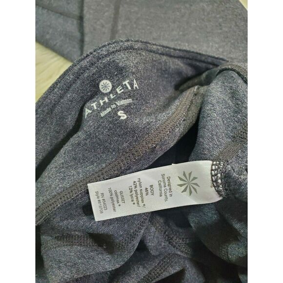 Athleta Small Leggings Gray Stretch Workout Casual Athletic Stretch Athleisure - Picture 6 of 6